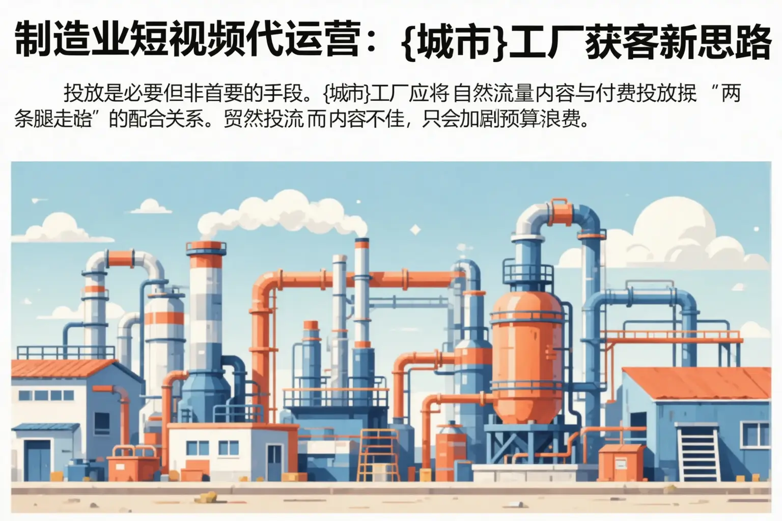 制造业短视频代运营：芒康工厂获客新思路